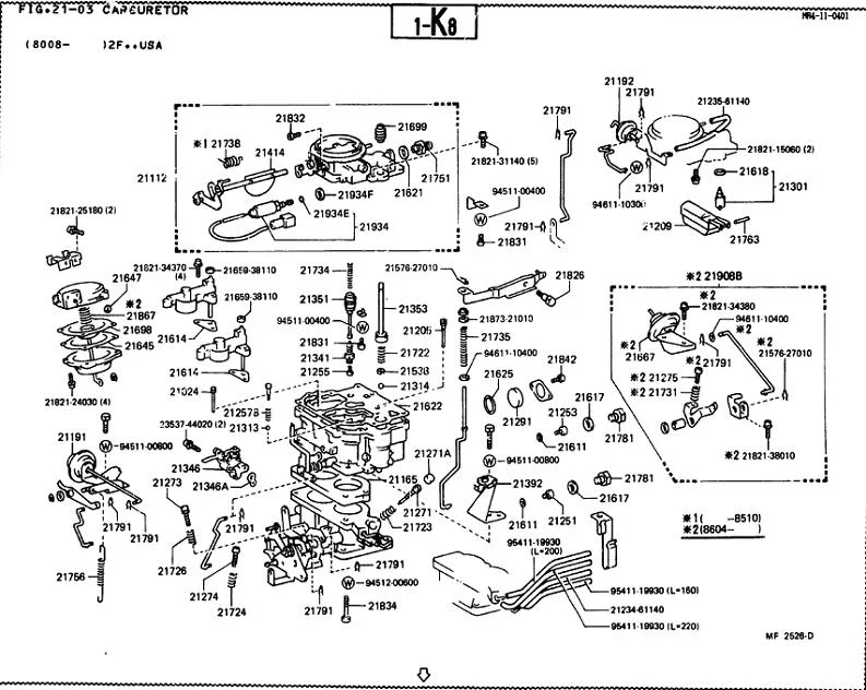 toyota 2f carburetor diagram #5