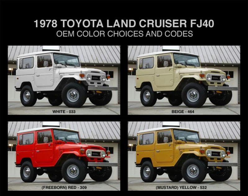 1976 toyota land cruiser colors #6