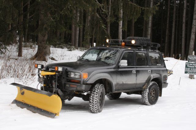 snow plow toyota land cruiser #6