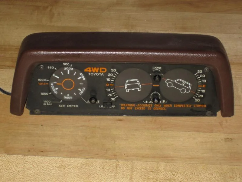 toyota altimeter inclinometer #1