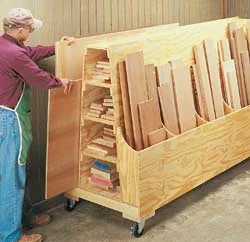 Wood Storage Cart Plans