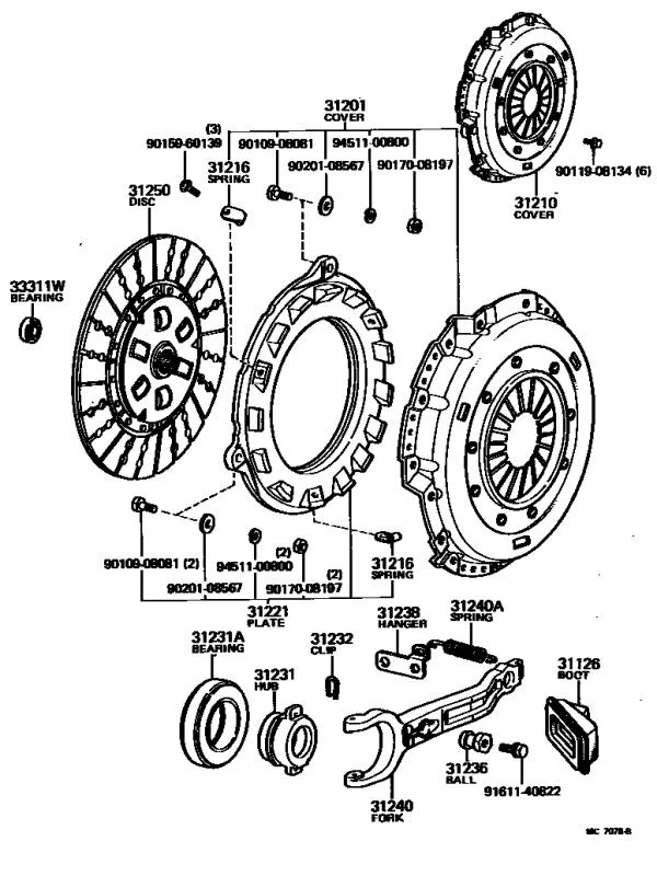 toyota clutch diagram #7
