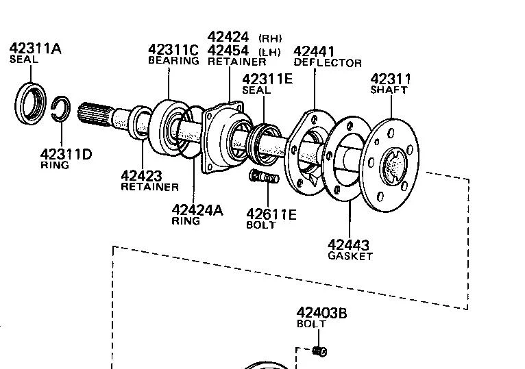 2000 toyota 4runner rear axle seal replacement #7