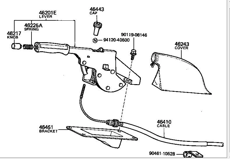 toyota tacoma parking brake wont release #7