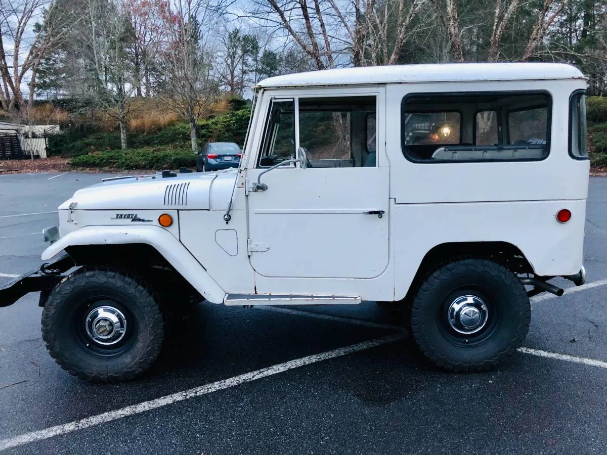 1969 Very Original FJ40 - Roswell Atlanta - White Hard Top