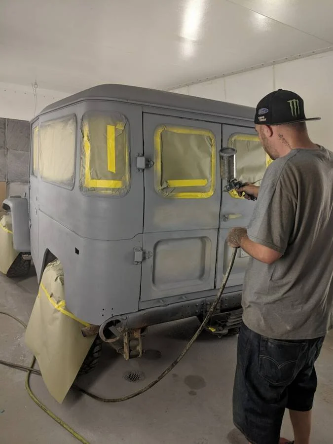1971 FJ FJ40 Tan in Sharon PA - Tan with Ambulance Door Hard Top