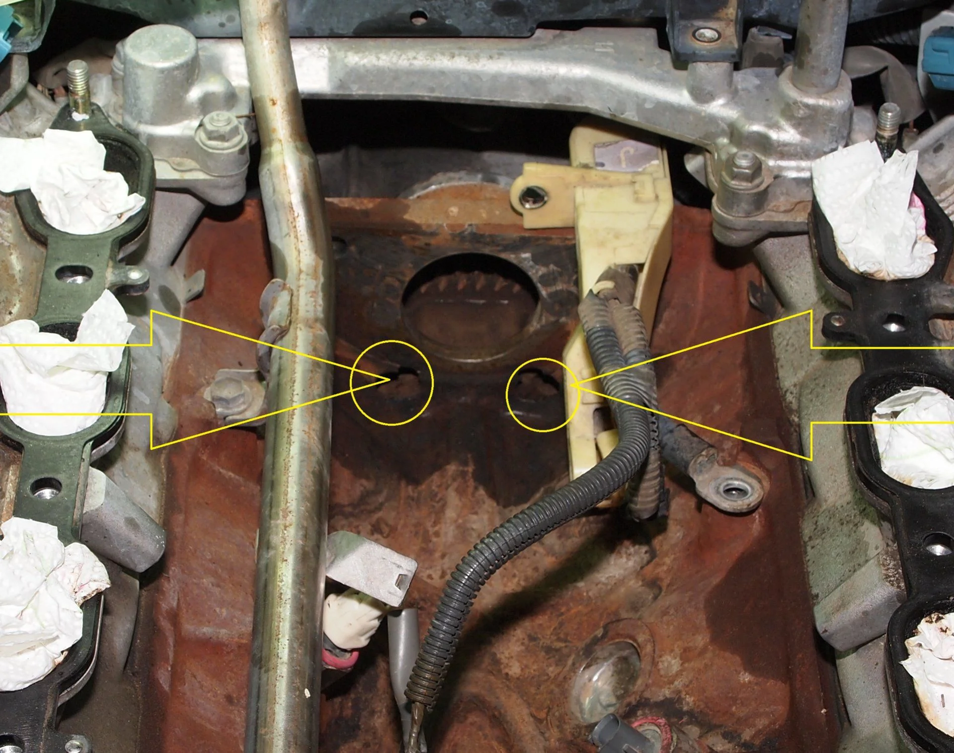 01 Engine valley drain holes.webp