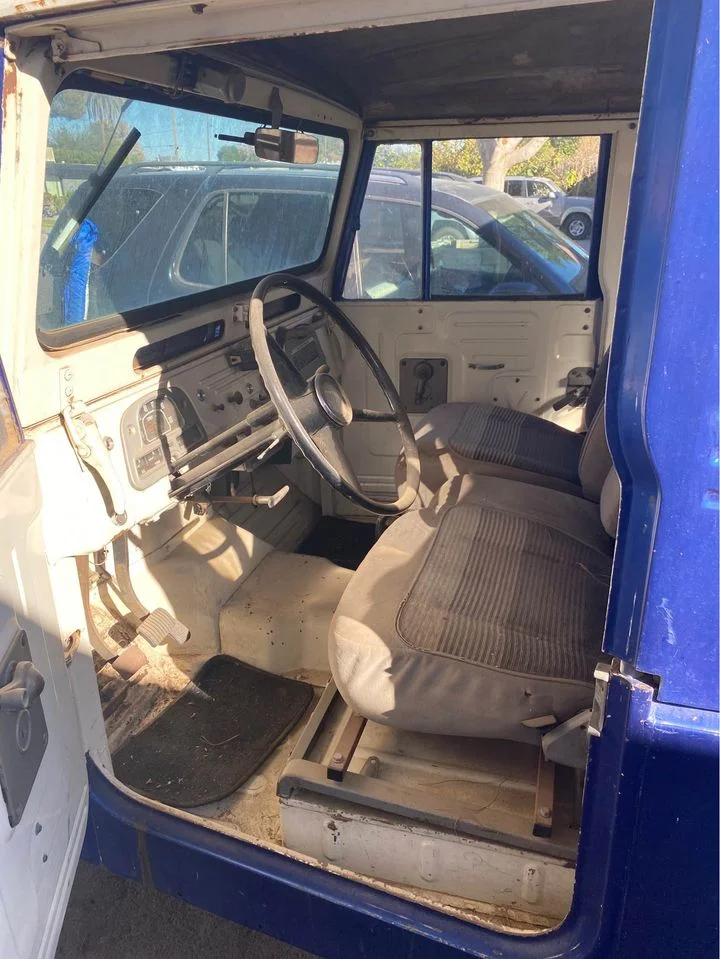 1965 Toyota Landcruiser - Blue repaint in Phoenix - roller hard top