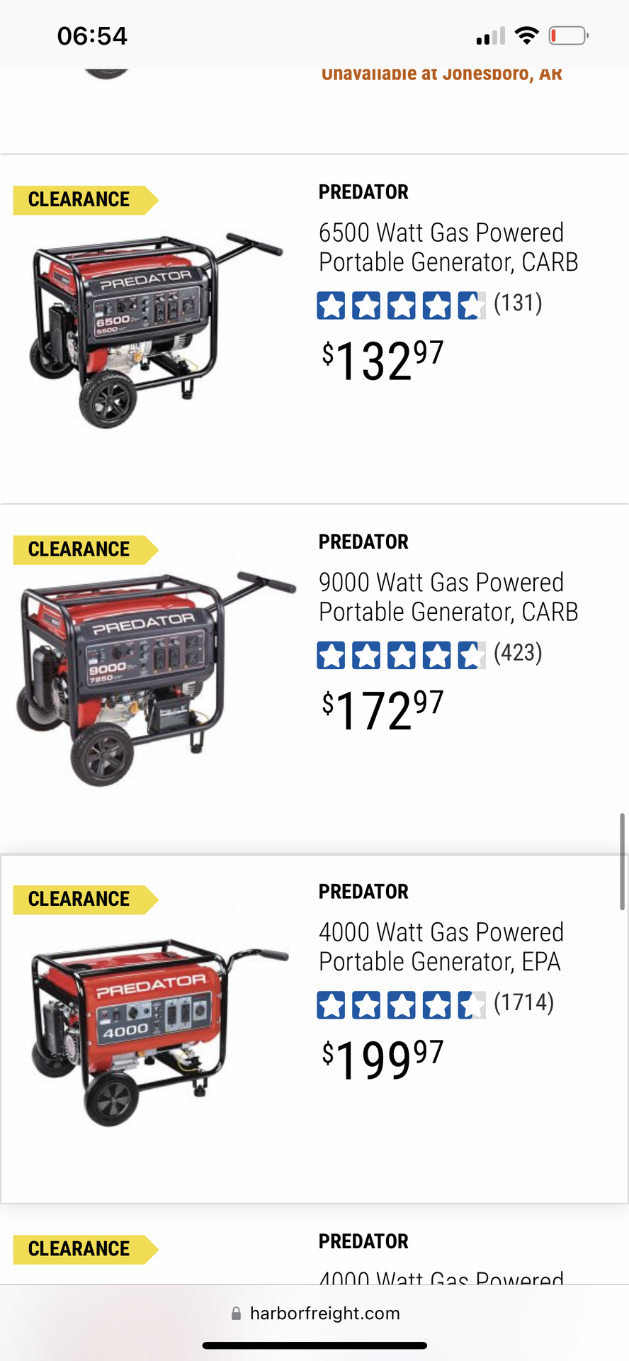 Harbor Freight Generator Clearance IH8MUD Forum