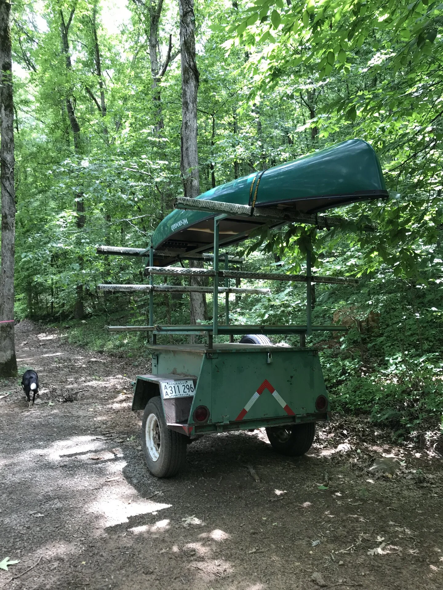 16 ft 7 in canoe on rack 2.webp