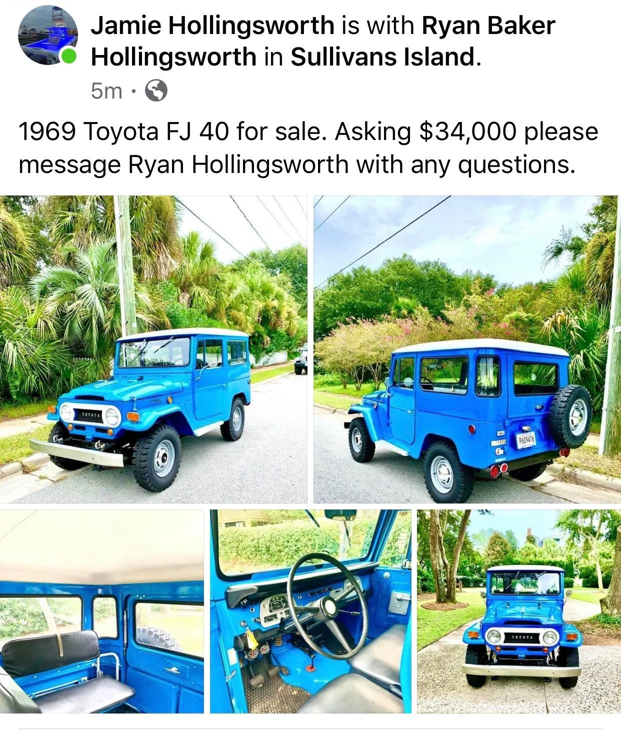 1969 FJ40 For Sale - Charleston, SC