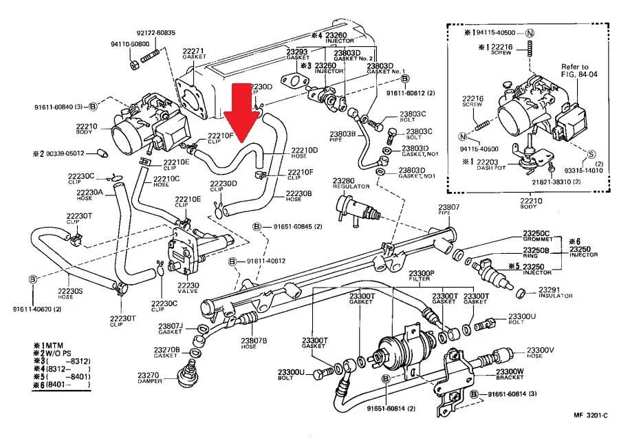 1985-1988 22R-E Fuel Injection System.webp