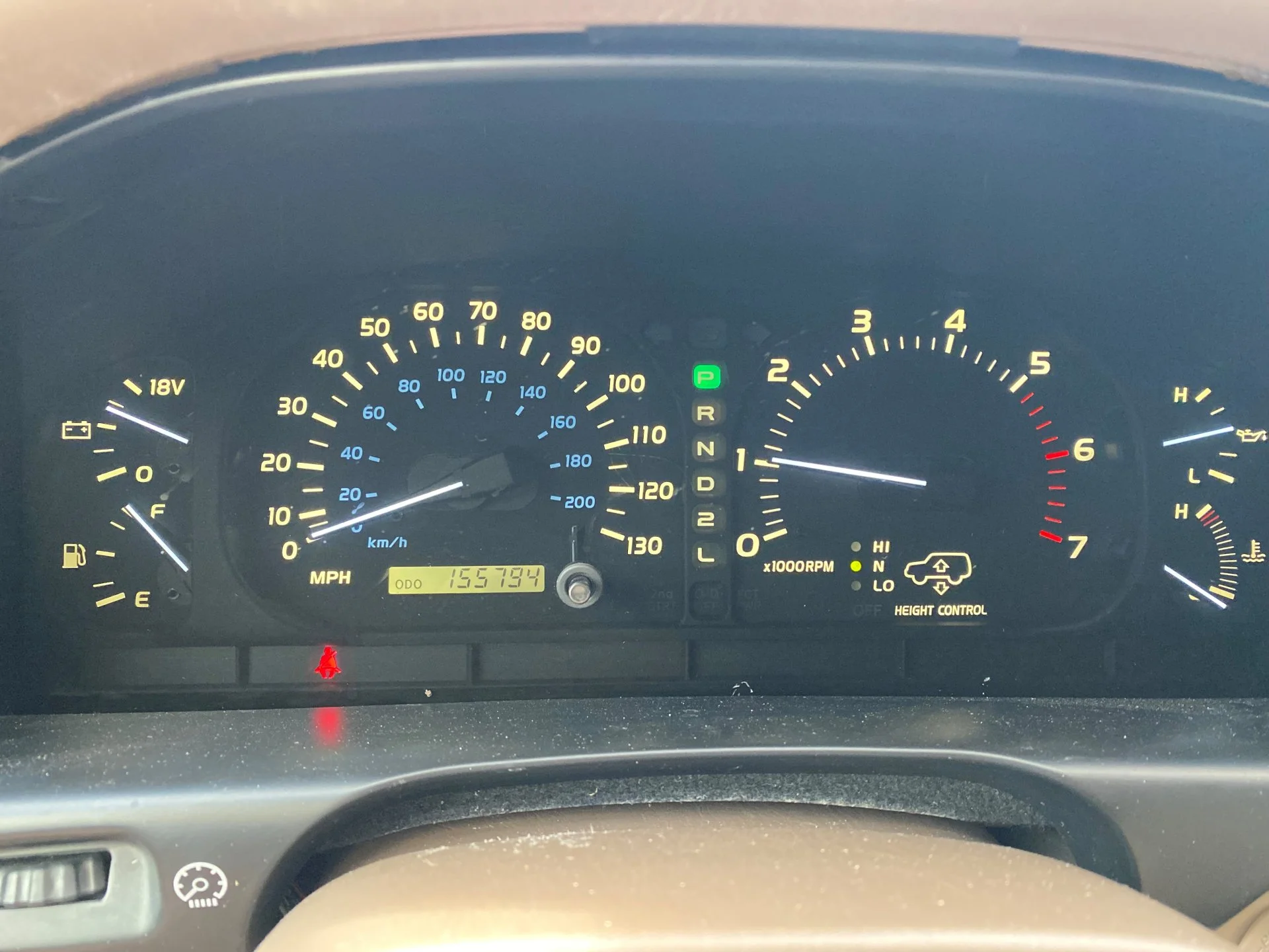 1998 lexus LX 470 Gauges 155794 miles.webp