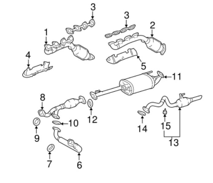 2004 GX470 exhaust system diagram.webp