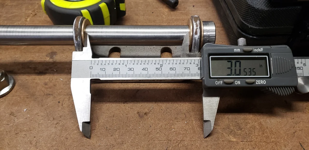 FJ40 Bib Hinge - stainless pin and bronze bushings.