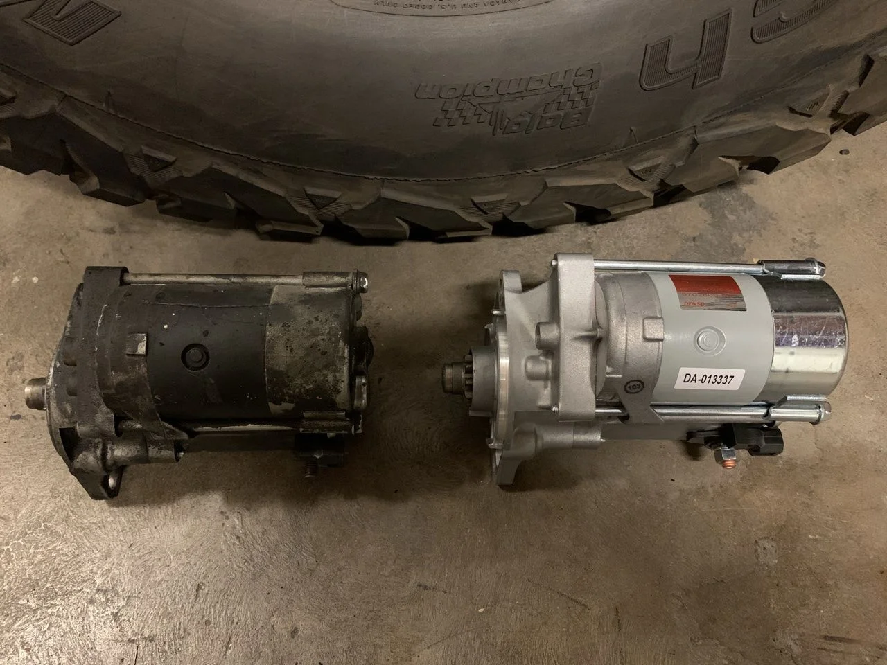 3FE starters, old and remanufactured example.webp