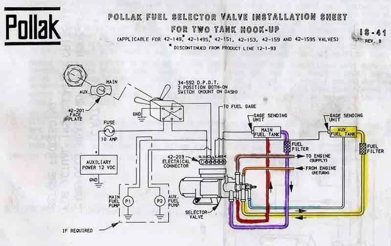 Pollak 6 Port Fuel Selector Valve Wiring Diagram - Wiring Diagram