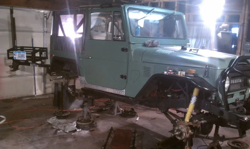73 green Stage 1 Mechanical Install and fit pass side hardtop side.webp