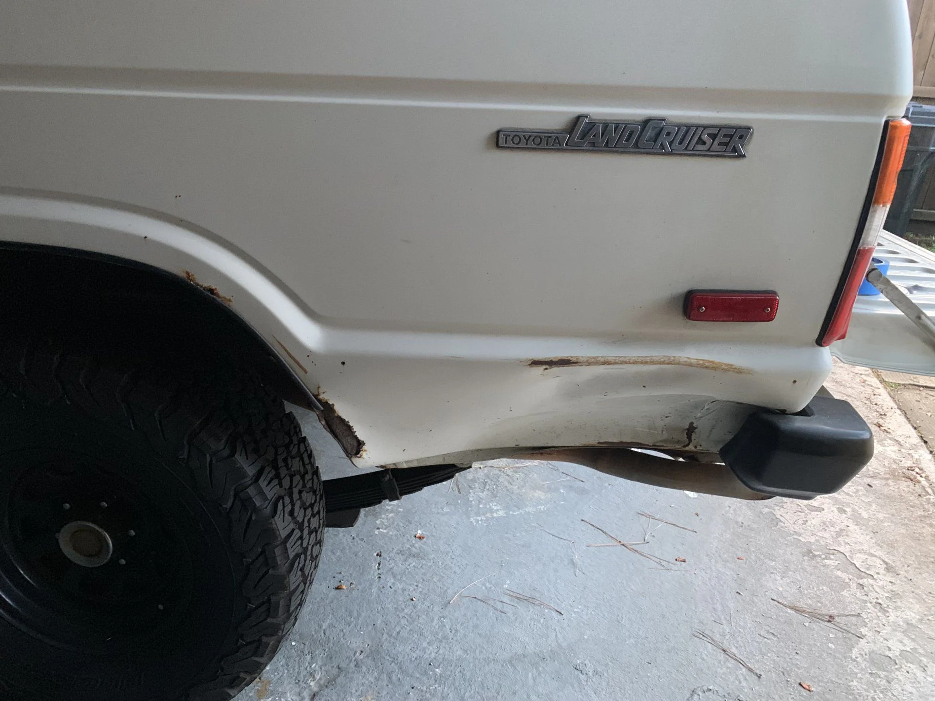 Rear driver quarter panel FJ60 1985