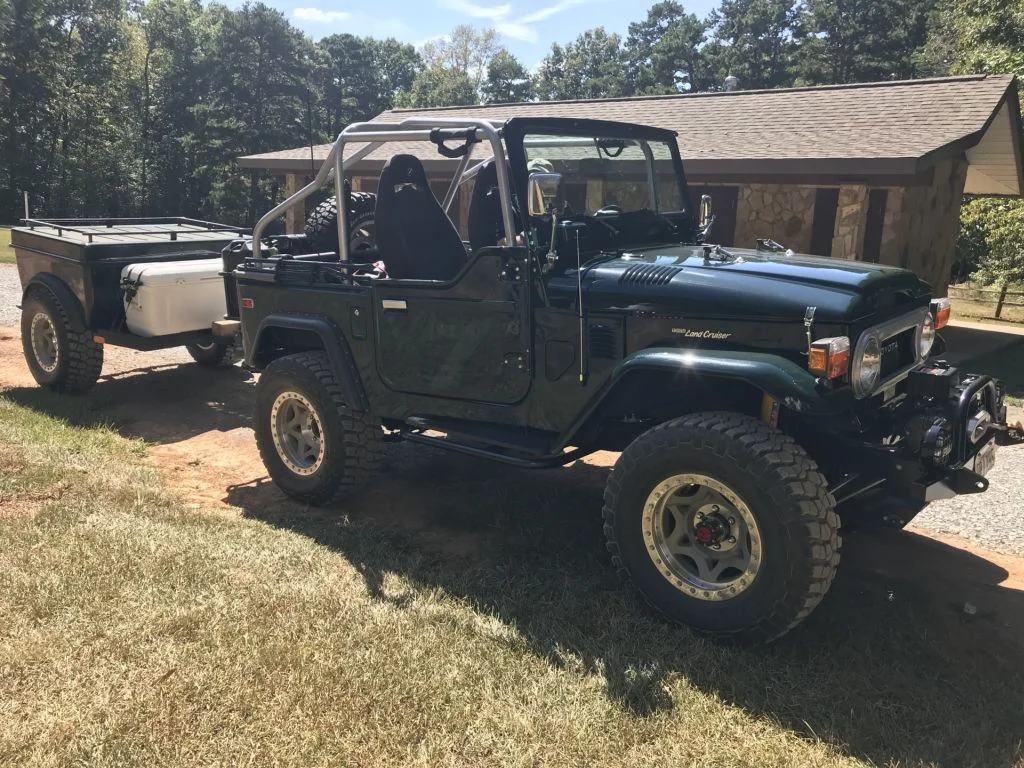 Sale Pending -- Cleveland, OH / 1977 FJ-40 with matching two wheel camping trailer