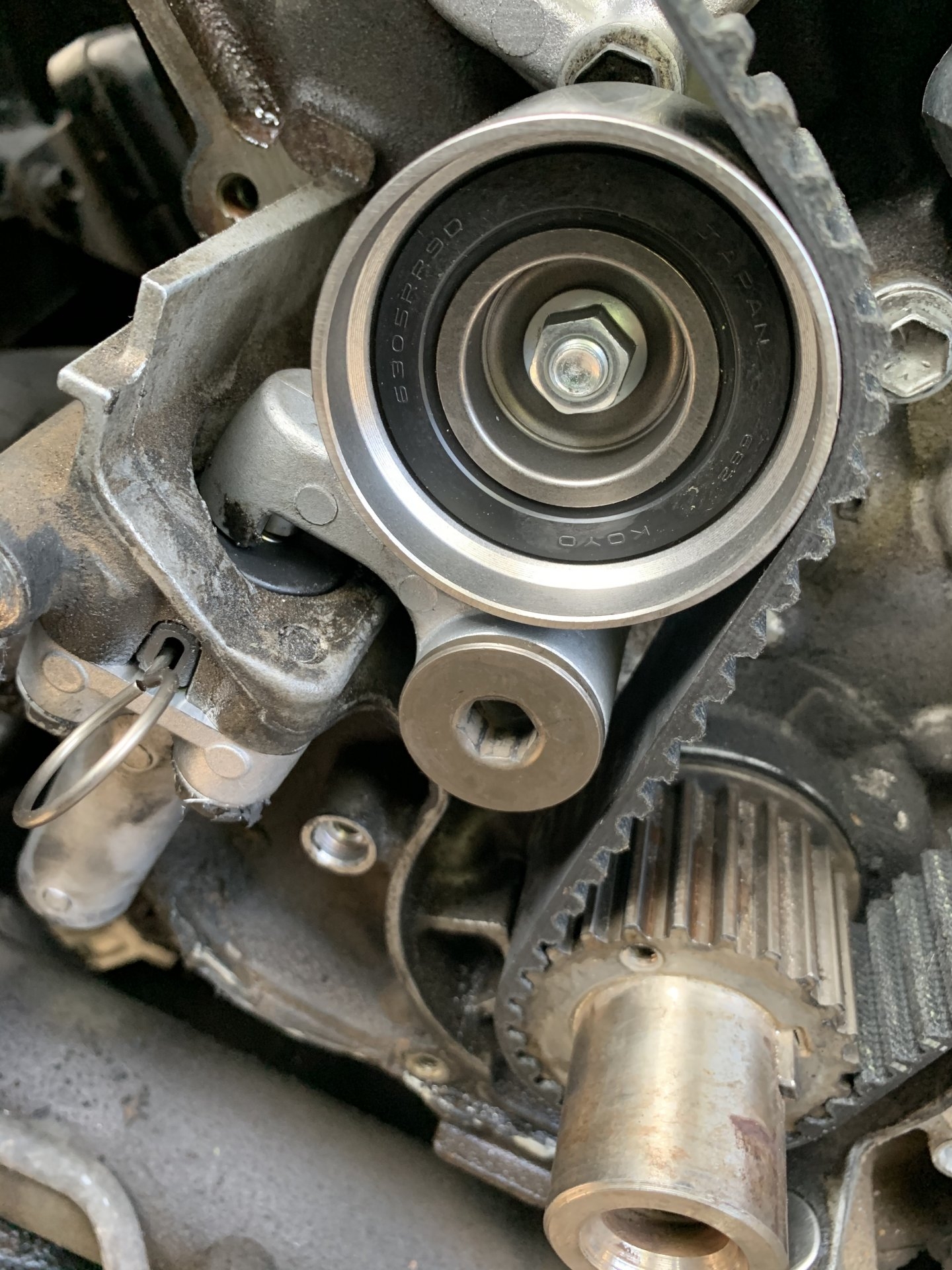 How to hot sale tighten timing belt