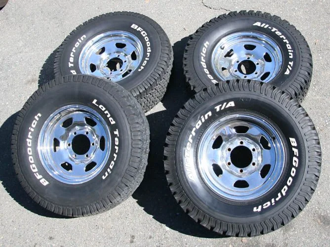 FJ60 chrome wheels with tires | IH8MUD.com Forum | Toyota, Lexus & Off ...