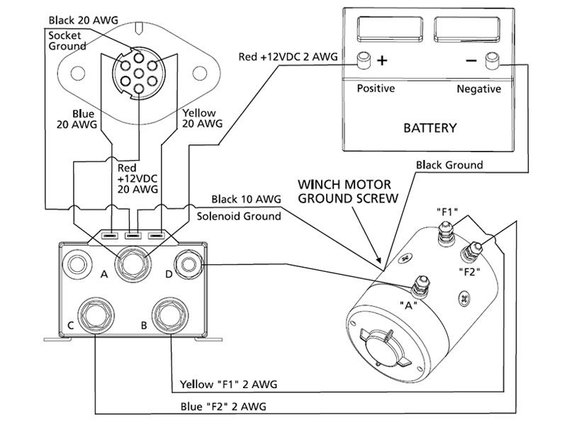 Unique Winch Contactor Wiring Diagram Diagram
