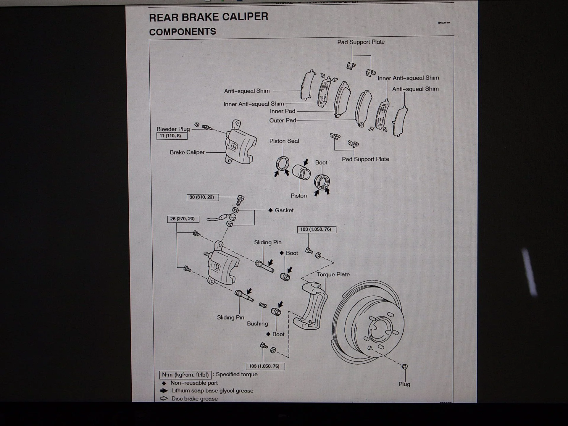 Brake caliper Rear FSM.webp