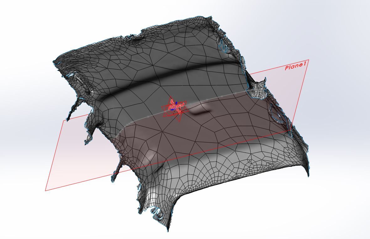 ceiling prepped surface with profile sketch.JPG