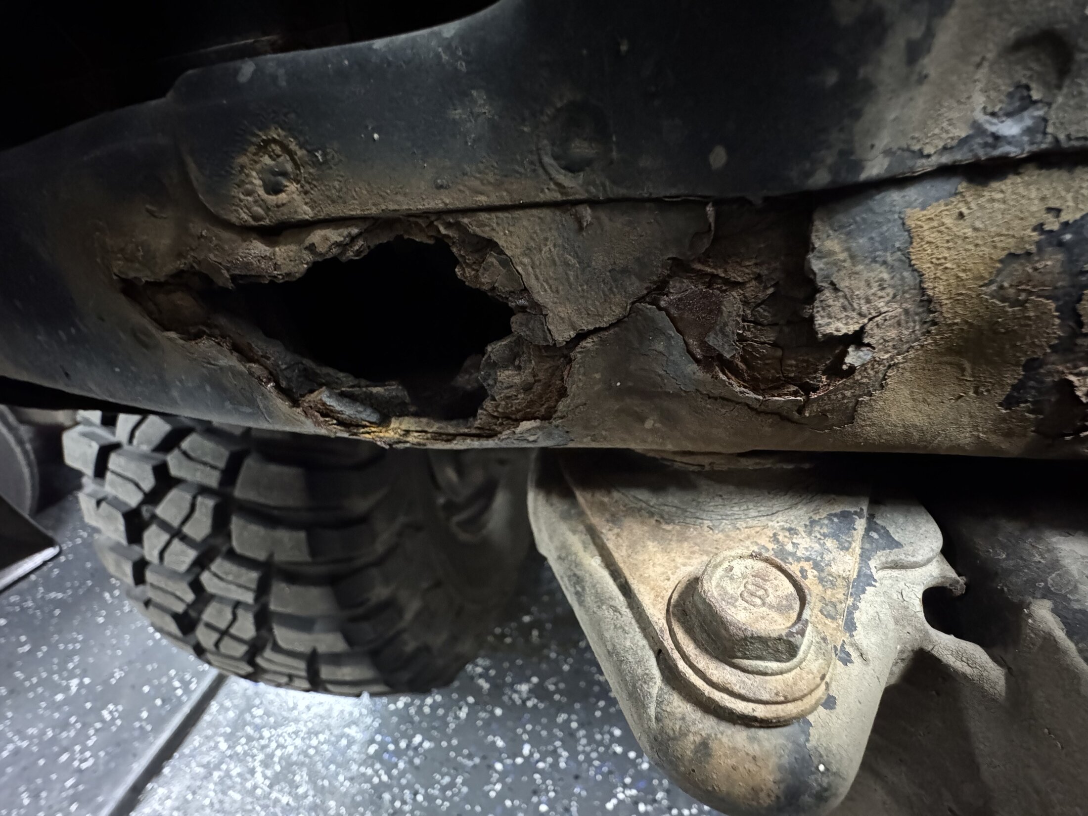 Crossmember Rust Spot.jpeg