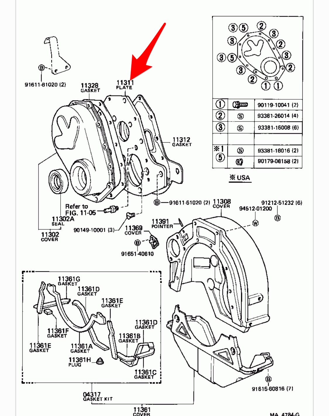 Oil leak above timing plate IH8MUD Forum