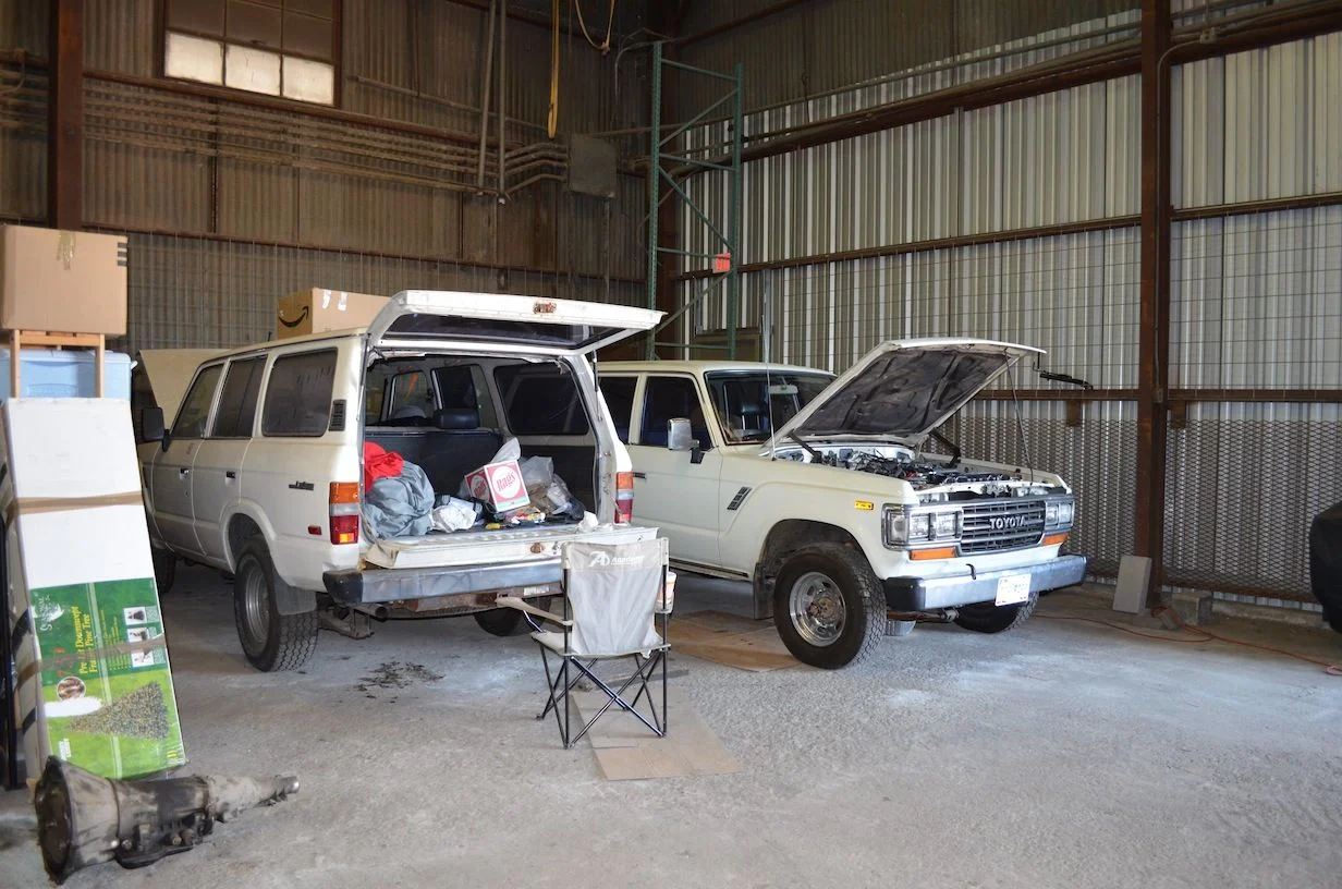 Houston, TX - PAIR! 1988 FJ62s, White