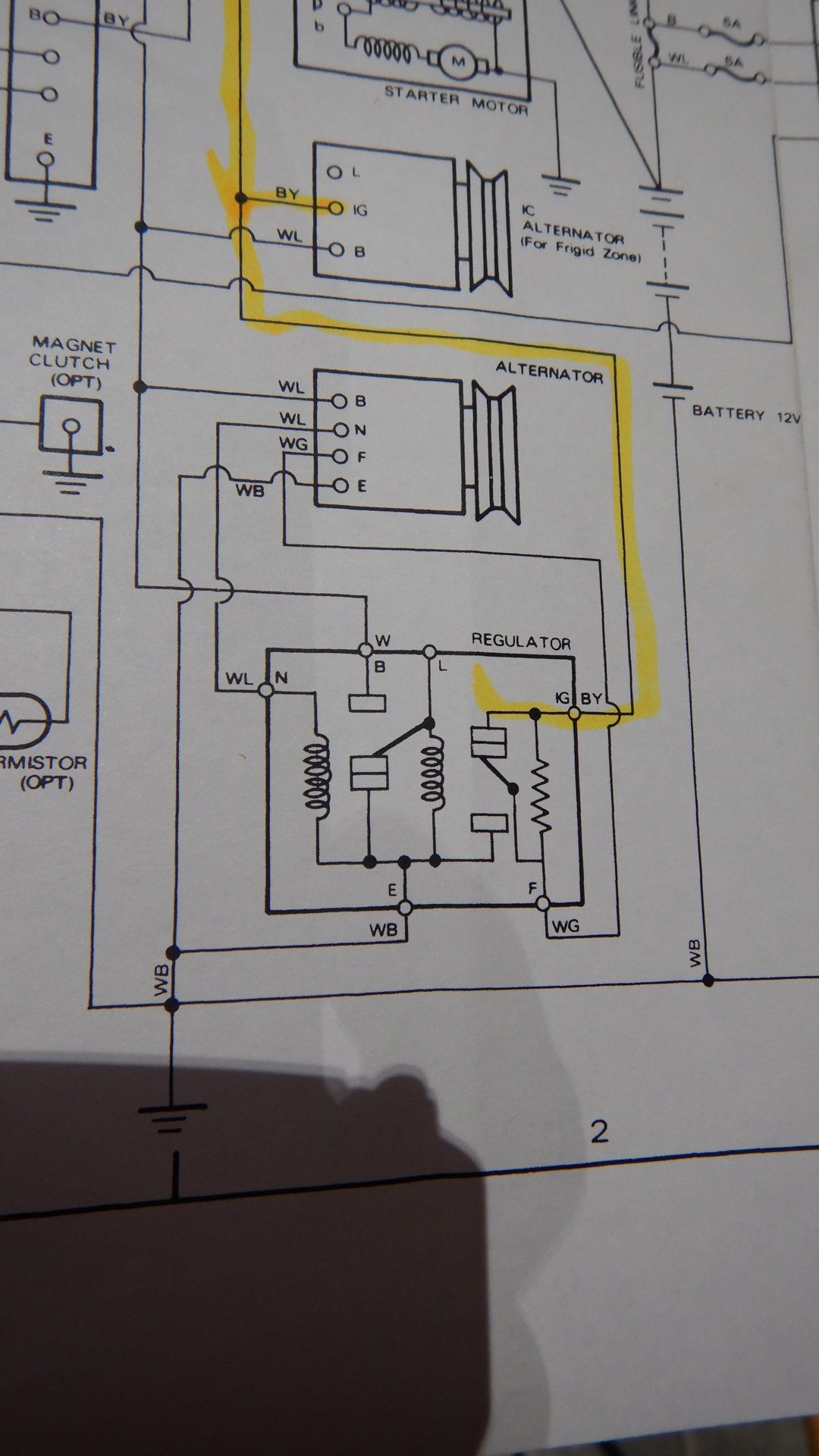 alternator wiring diagram external regulator