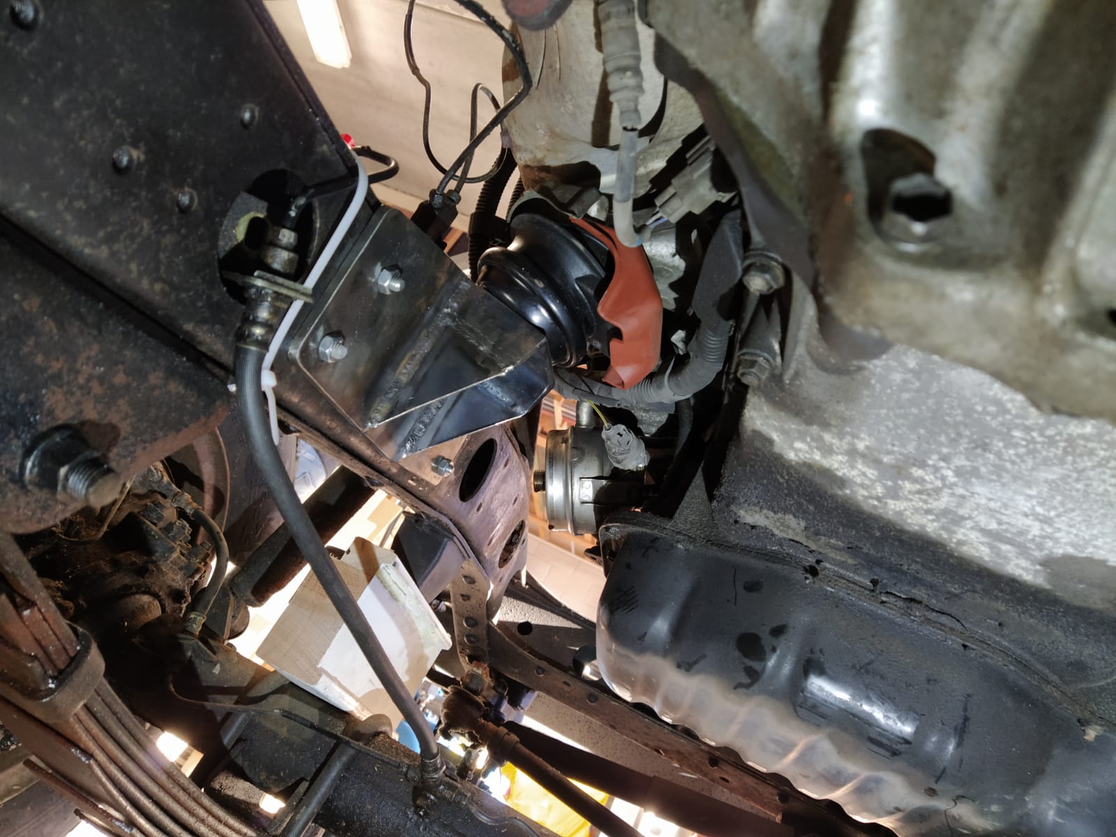 Engine mount and wooden spacer block.jpeg