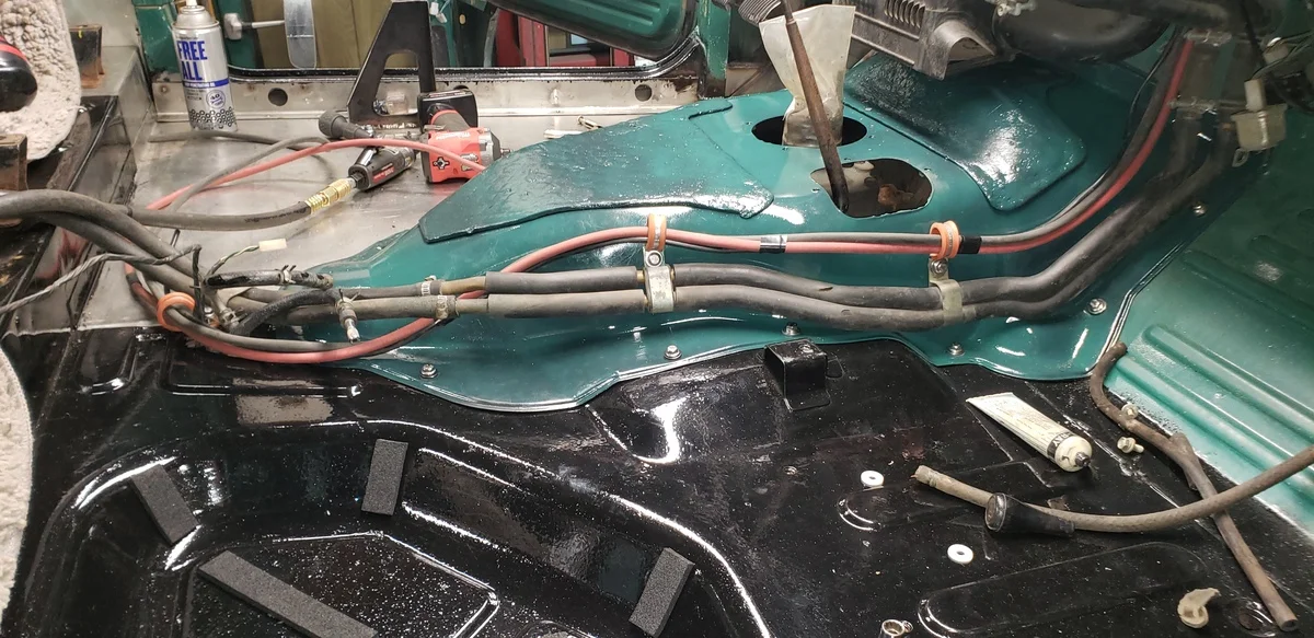 FJ40 Transmission Cover Painted and Installed.webp