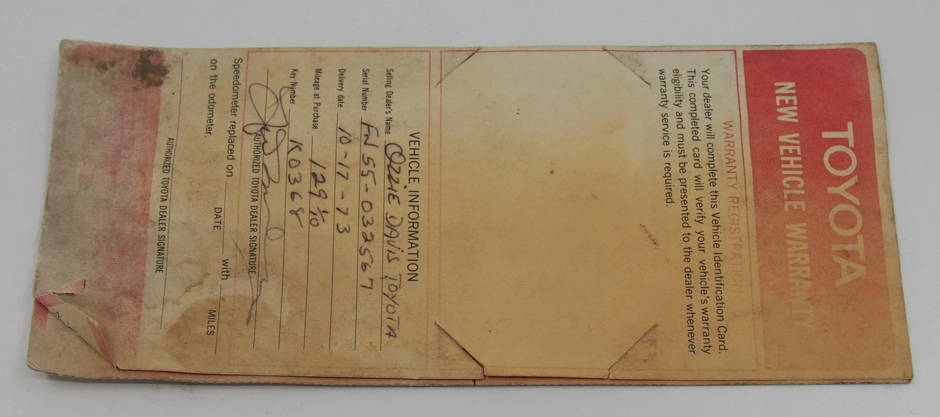 FJ55 warranty card.JPG