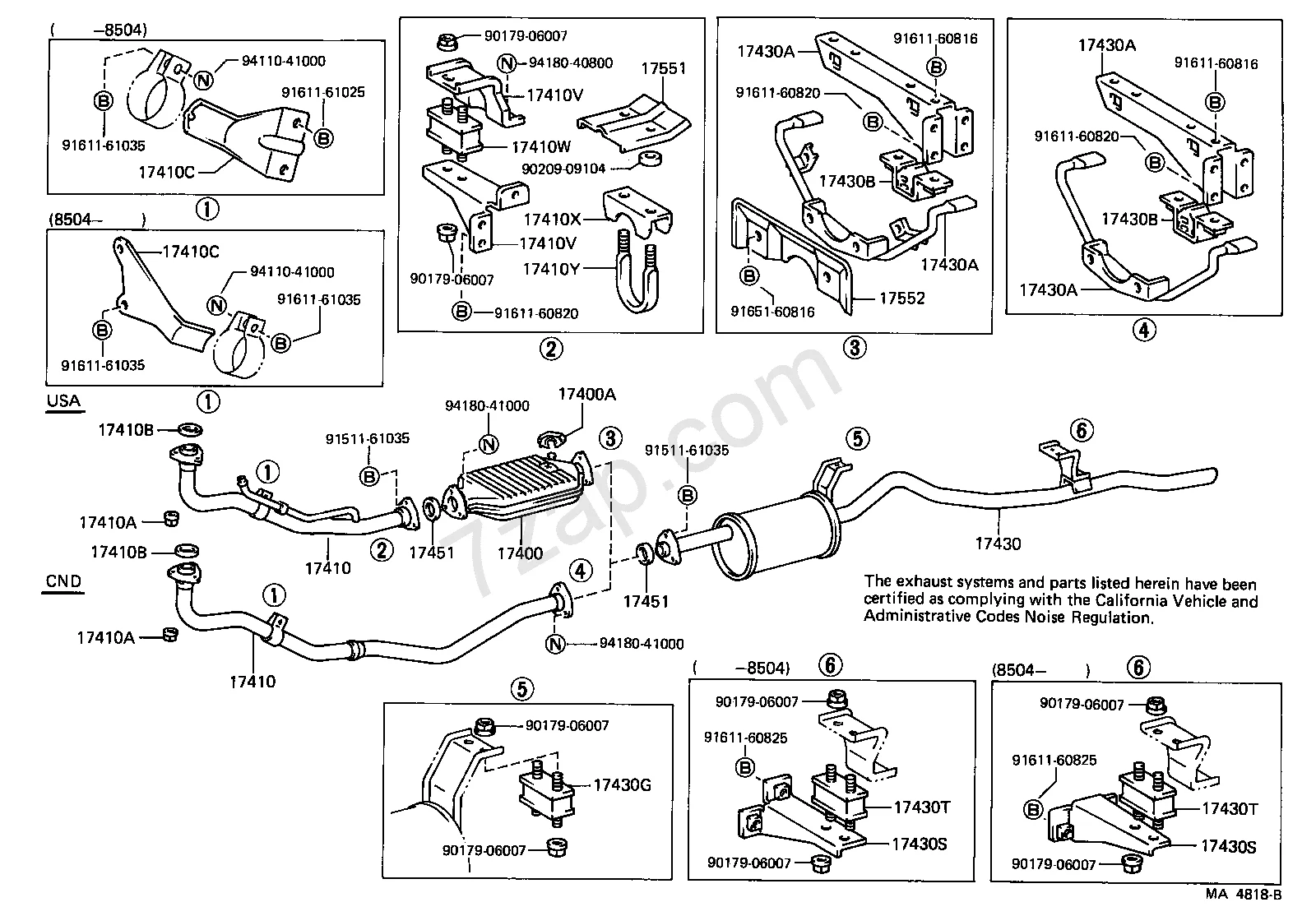 FJ60 Exhaust.webp