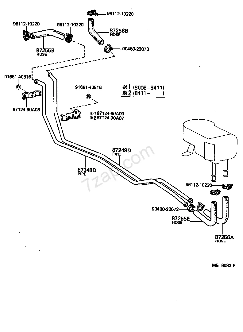 FJ60 Rear Heater Piping and Hoses.webp