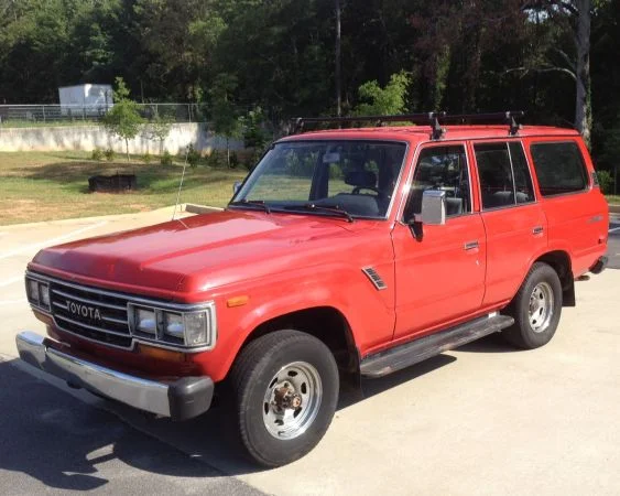Red 1990 FJ62