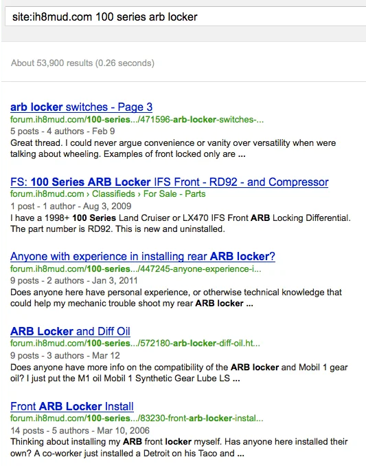Google Site Search Results ARB Locker.webp