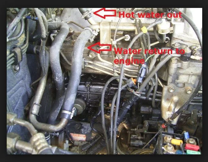 carb'd 350 swap heater hose routing? | IH8MUD Forum