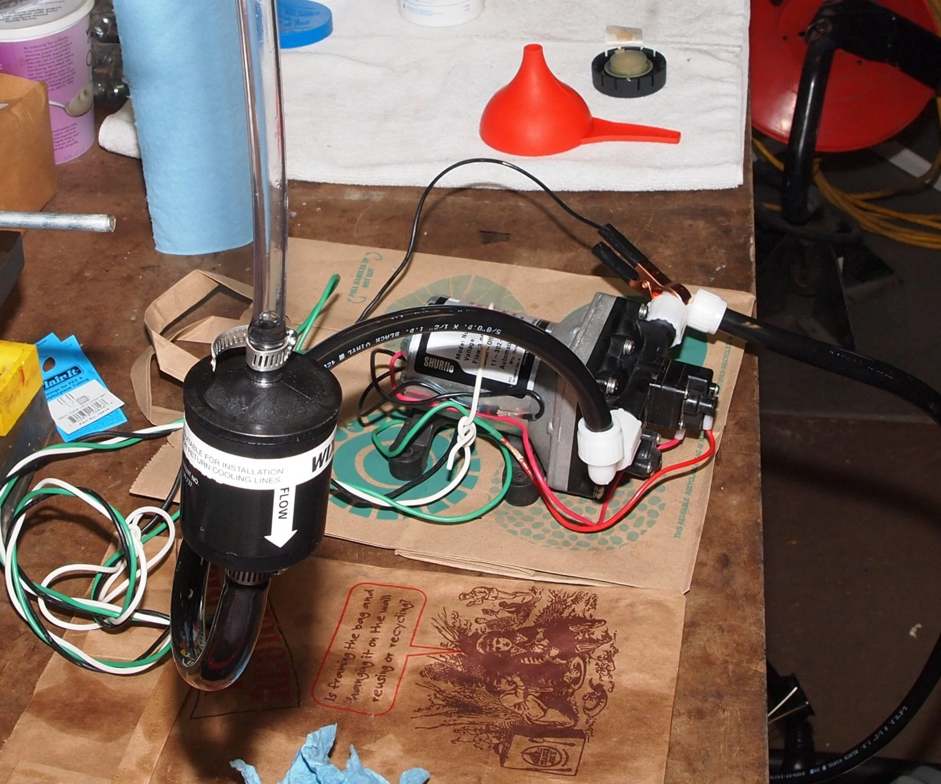Homemade hydraulic Filter to Pump.webp