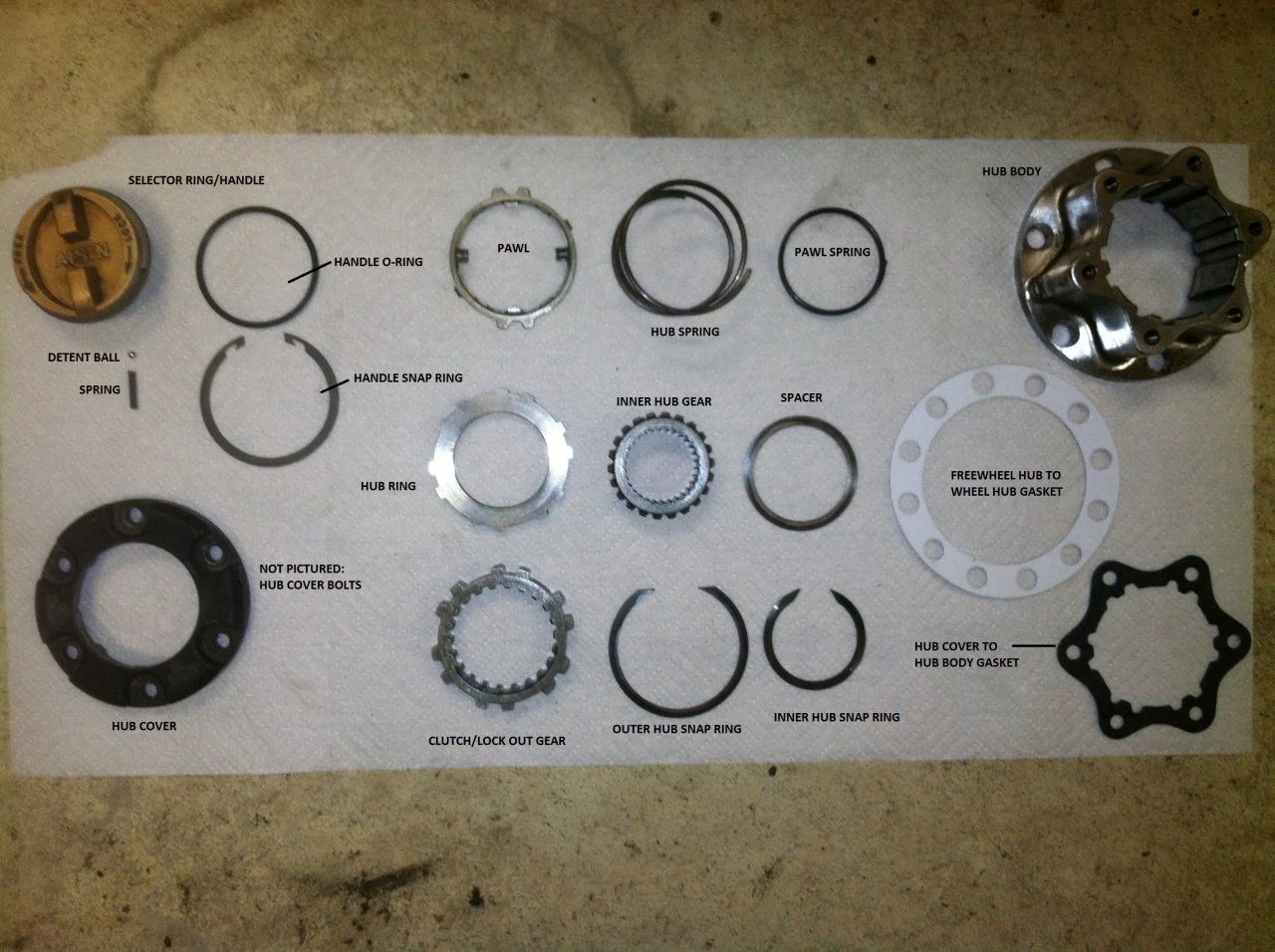 Hub Parts Laid Out and ID'd.webp