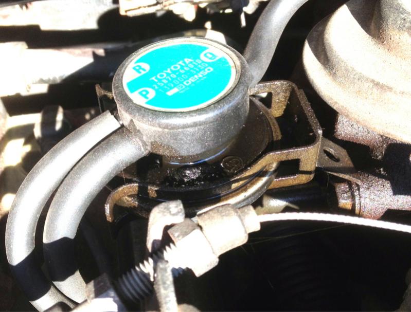 What are the symptoms of a bad EGR vacuum solenoid?