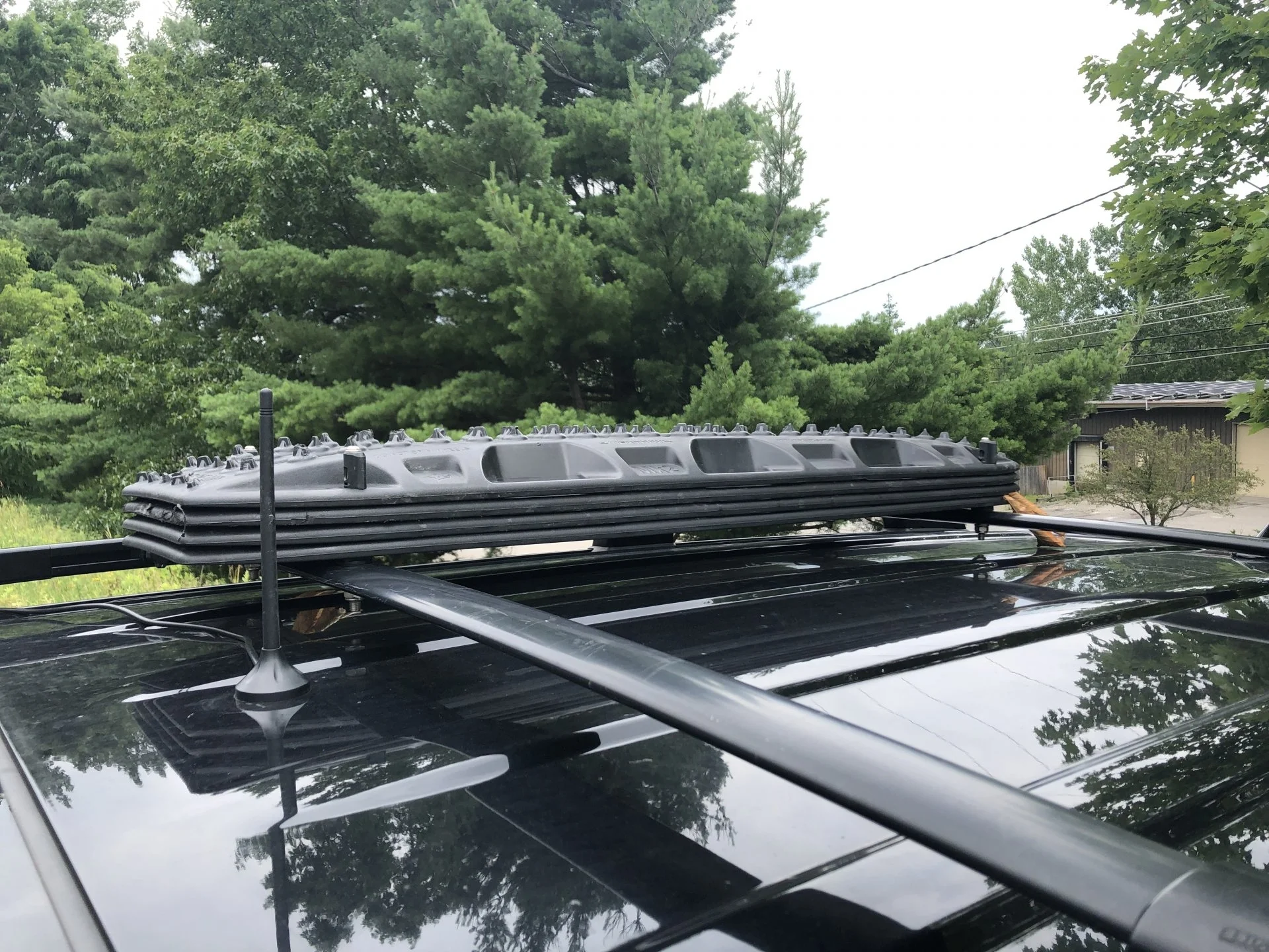 What s the easiest way to secure traction boards to factory roof