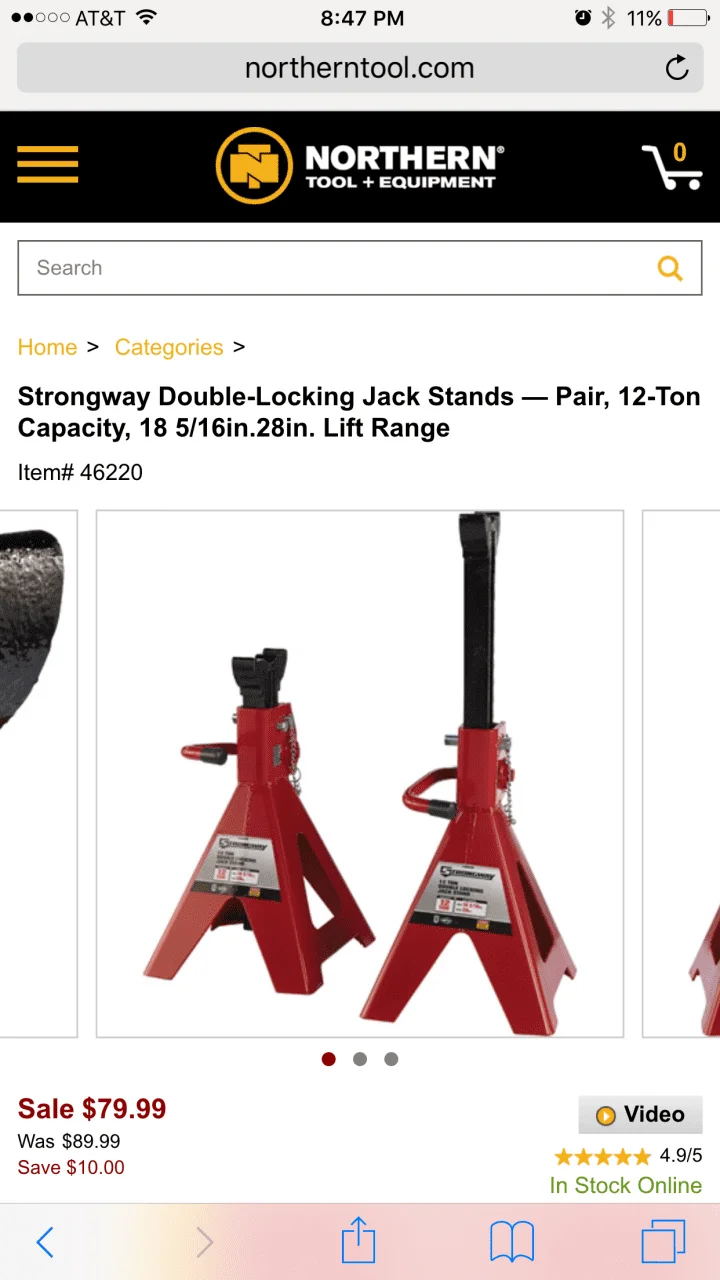 12 ton floor jack sale