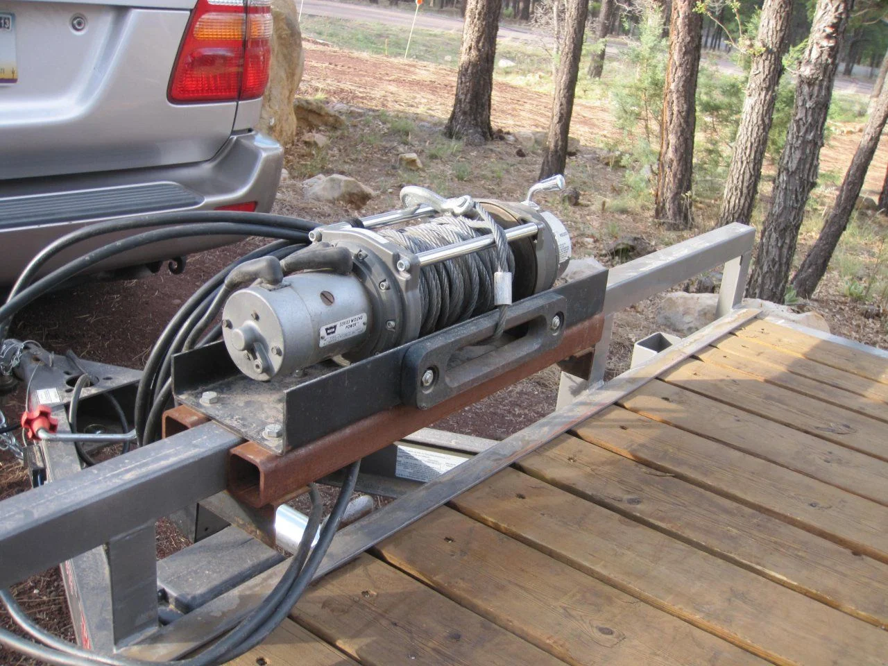 New Car hauler, want to install winch 