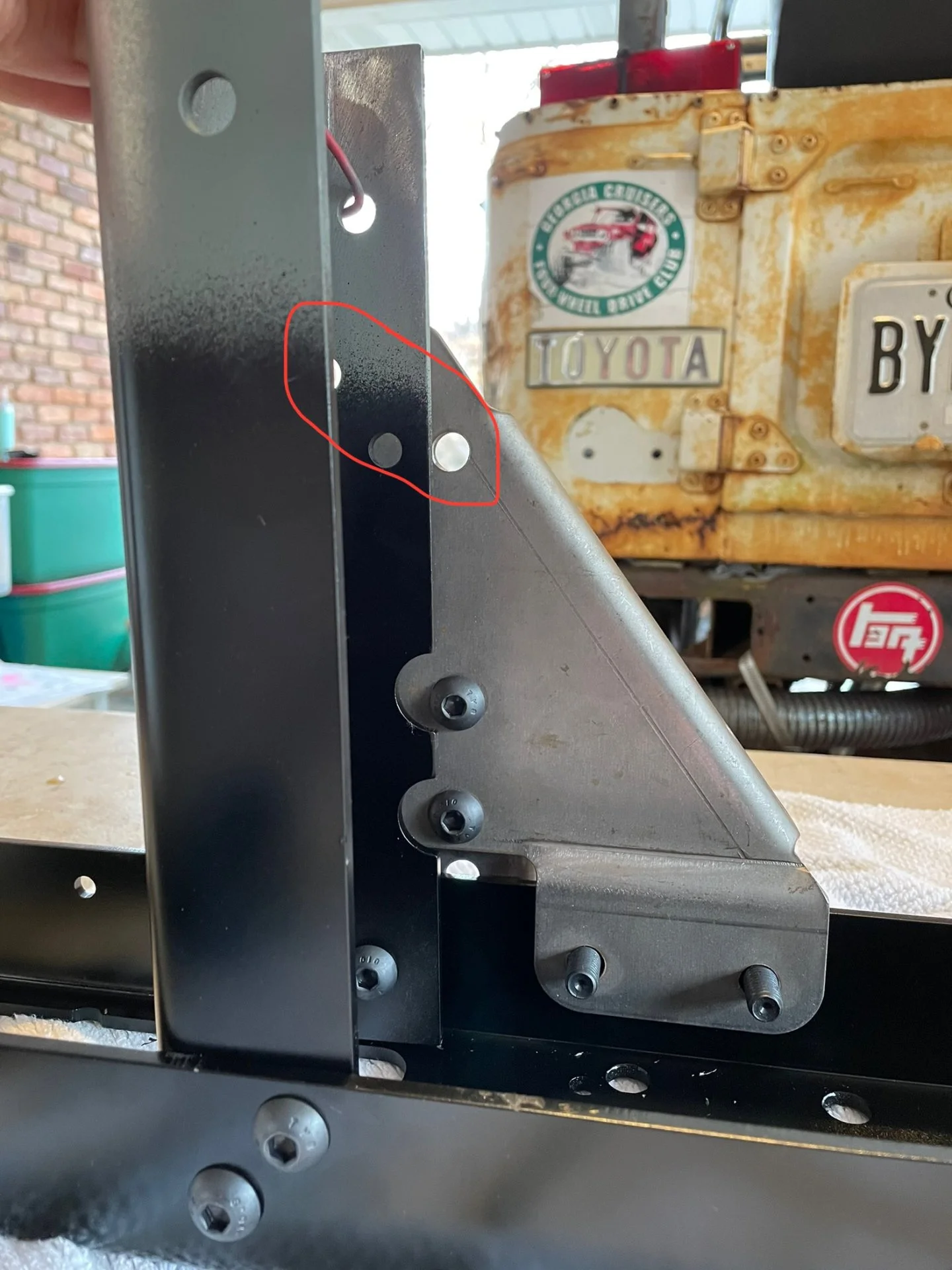 Pics, problem fitting a BTB rear crossmember and frame section | IH8MUD ...