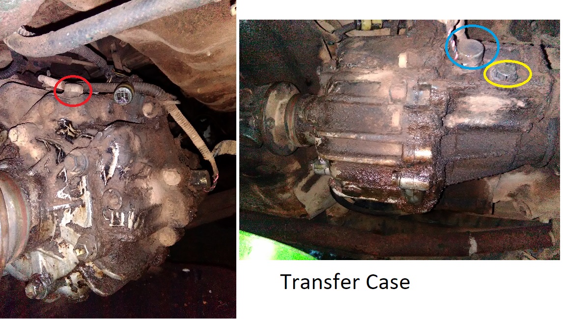 commentaar plus Afstotend Transfer case and gearbox oil plug locations? (pics) | IH8MUD Forum