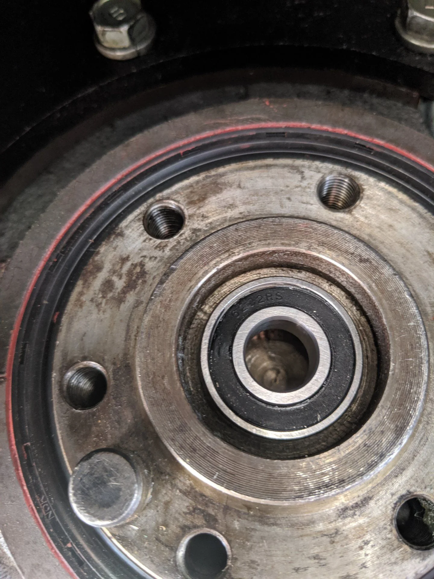 Pilot bearing clearance